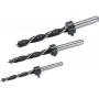 Wolfcraft 2730000 Holz-Spiralbohrer-Set, 3-teilig (6 mm, 8 mm, 10 mm), zylindrischer Schaft