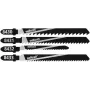 Wolfcraft 8430000 10-teiliges Stichsägeblatt-Set für Holz, T-Schaft