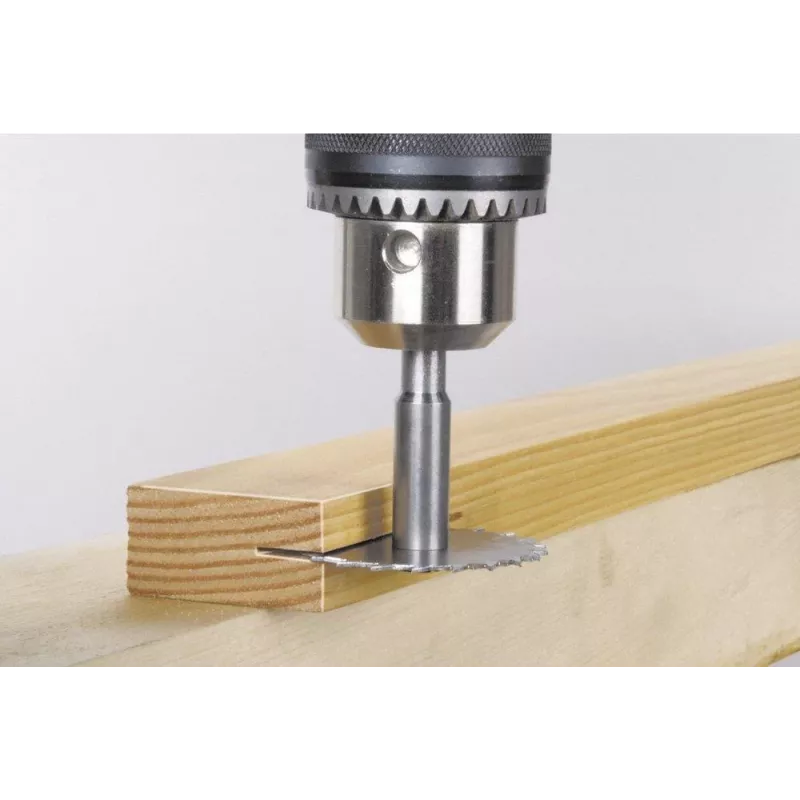 Wolfcraft 3270000 Nutfräser mit Nutfräser, 45 mm Durchmesser, 8 mm Schaft, Hartmetall-bestückt