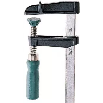 Wolfcraft SZ 50-200 Hobby-Schraubzwinge, 200 mm Spannweite, 50 mm Ausladung, verzinkte Stahlschiene 3605000