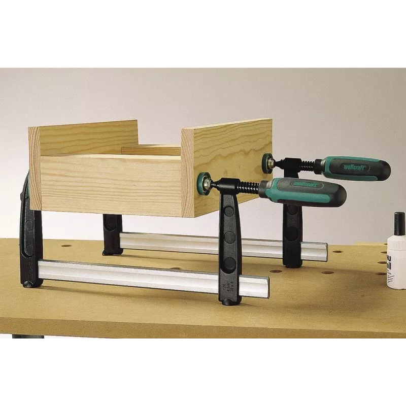 wolfcraft SZ 120-700 Schraubzwinge 700 mm Schwarz / Grau 3622000