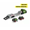 Dickie Toys Fendt Micro Farm Truck 1:64 Maßstab Modell mit Anhänger - Grün 203735006