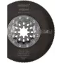 Wolfcraft 4244000 Segment-Sägeblatt 85 mm HSS für oszillierende Multifunktionswerkzeuge, 1 Stück