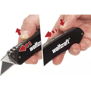 wolfcraft 4124000 Aluminium Freizeitmesser