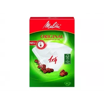 Melitta Original Filterpapiere 1x4 Weiß 80er Pack 87999-20