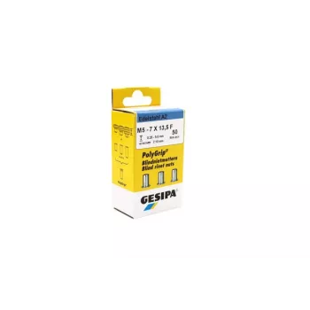 GESIPA PolyGrip® Blindnietmutter M5 Edelstahl A2, Schaft 7 x 13,5 mm, 50 Stück 1464888