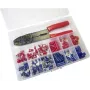 WKK 60349 Crimp-Verbinder-Sortiment 0,5-2,5 mm² rot/blau isolierte Kabelschuhe Set