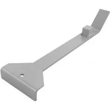 Wolfcraft Zugeisen 6928000 - Werkzeug zur Verlegung von Laminat- und Parkettböden, 350 mm, Stahl mit Filzunterseite