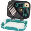 Wolfcraft 8771000 Fliesenbohrer-Set, 4-teilig, zylindrischer Schaft