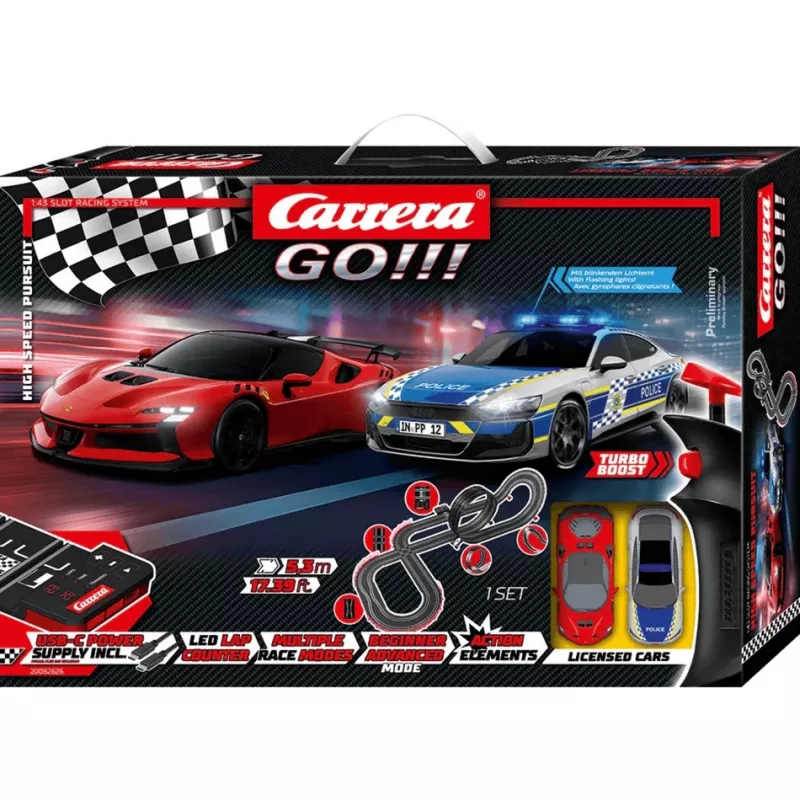 Carrera GO!!! High Speed Pursuit elektrisches Slotcar-Rennset