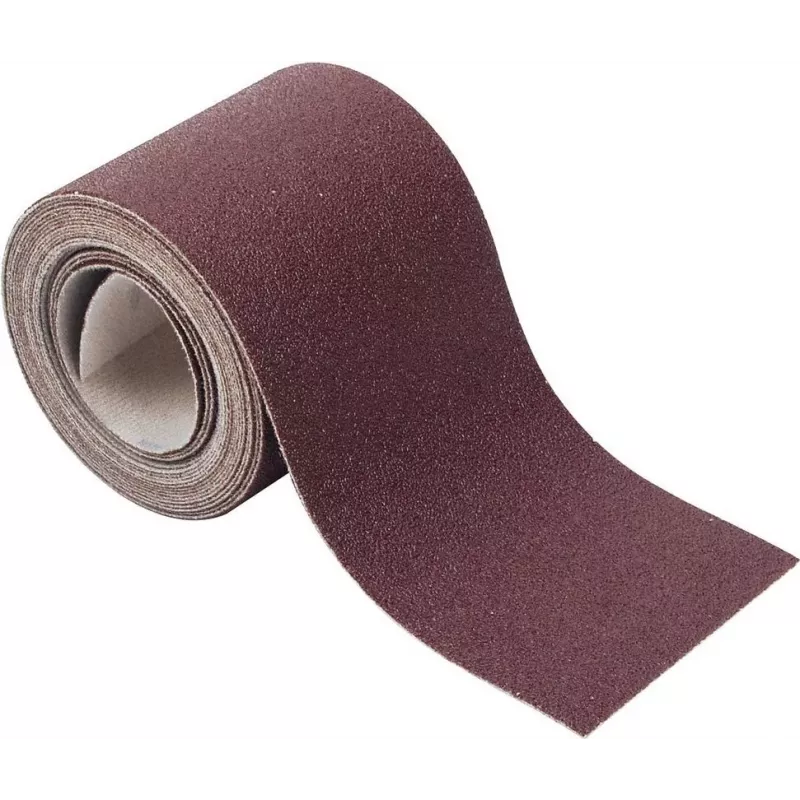 Wolfcraft 1739000 Klett-Schleifpapierrolle, Körnung 60, 115 mm x 4 m
