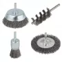 wolfcraft Stahldrahtbürsten-Set, 4 Stk. (2133000)