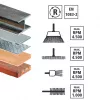wolfcraft Stahldrahtbürsten-Set, 4 Stk. (2133000)