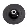 wolfcraft 125 mm Klett-Schleifpad mit Bohrfutter-Adapter und K80-Schleifblatt (2285000)