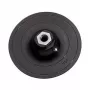 wolfcraft 125 mm Klett-Schleifpad mit Bohrfutter-Adapter und K80-Schleifblatt (2285000)