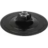 wolfcraft 125 mm Klett-Schleifpad mit Bohrfutter-Adapter und K80-Schleifblatt (2285000)