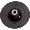 wolfcraft 125 mm Klett-Schleifpad mit Bohrfutter-Adapter und K80-Schleifblatt (2285000)