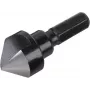 Wolfcraft 2584000 Kegelsenker-Set 3-teilig 12/16/19 mm Werkzeugstahl 1/4 Zoll Sechskantschaft