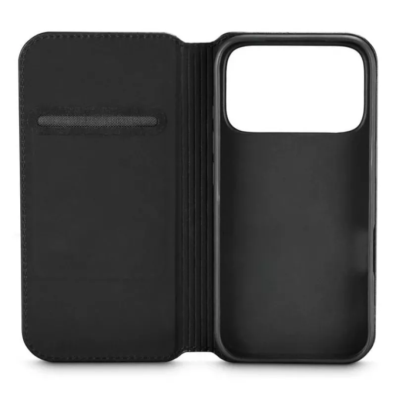 Black Rock Booklet Slim Folio Hülle für Apple iPhone 17 Pro, Schwarz 00080398