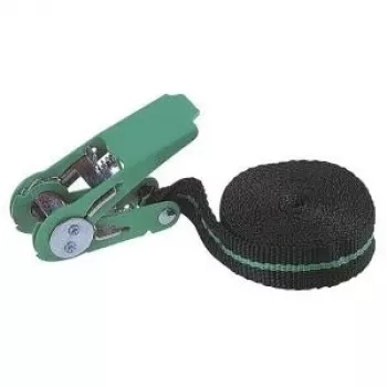 Wolfcraft 3418000 Einteiliger Zurrgurt mit Ratsche, 4 m x 25 mm, LC 90 daN