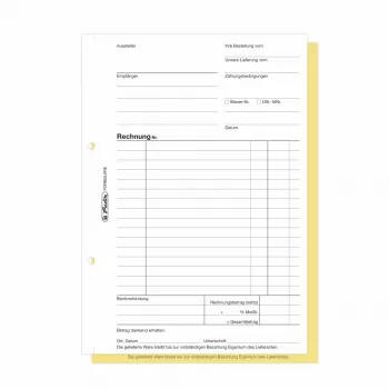 Herlitz Rechnungsformularbücher A5 2-teilig selbstdurchschreibend, 4er-Pack 300003799