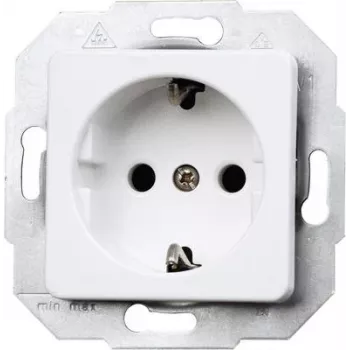 HEINRICH KOPP Schuko-Steckdosen-Einsatz, 1 Modul, Weiß 113613087