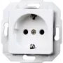 HEINRICH KOPP Schuko-Steckdosen-Einsatz, 1 Modul, Weiß 113613087