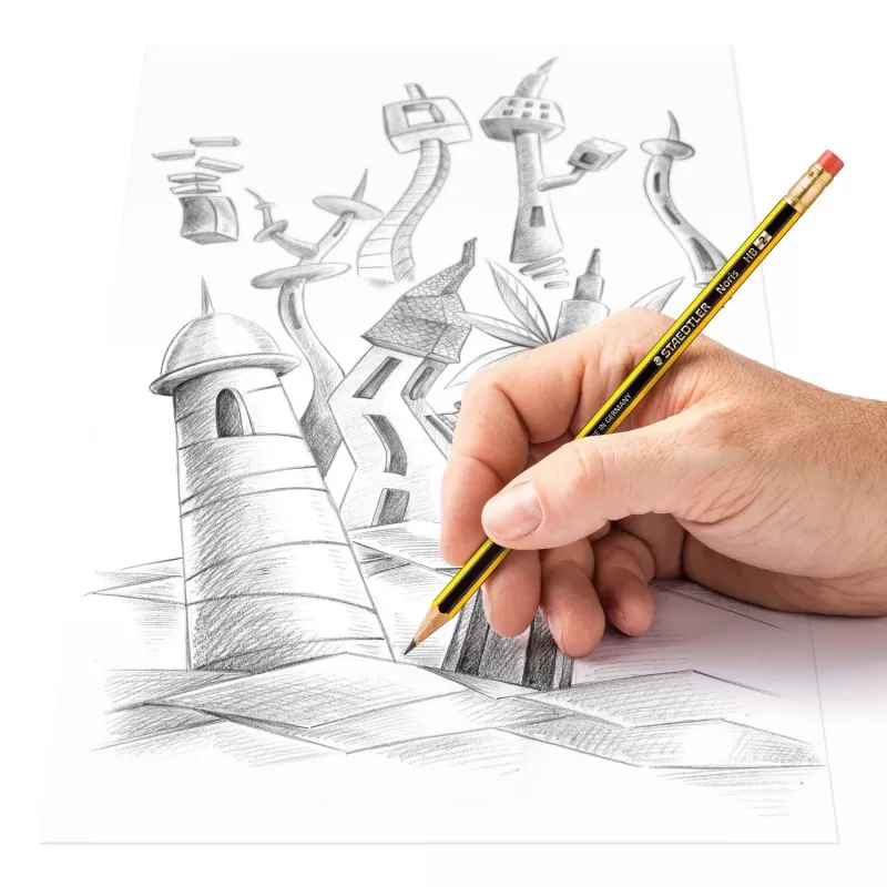Staedtler Noris HB 122-2 BK10 Graphitstift-Set, HB, 10 Stück