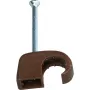 HEINRICH KOPP Nagel-Kabelclips, Bündeldurchmesser 7-11 mm, Braun, 50 Stück 342706082