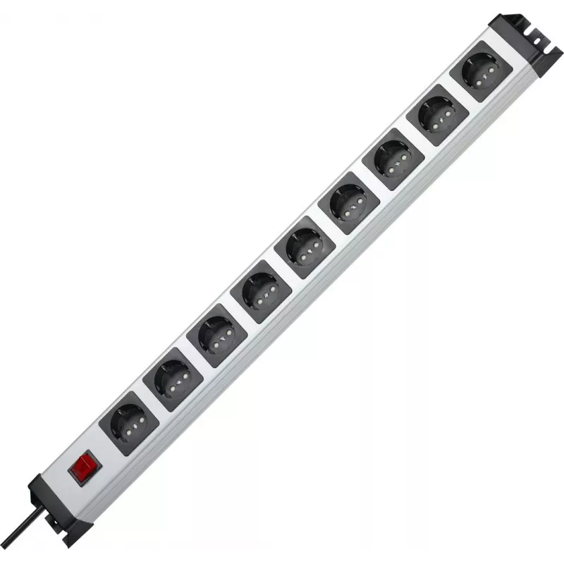 Kopp POWERversal 9-fach Steckdosenleiste mit 1,4m Kabel, Weiß 227020018