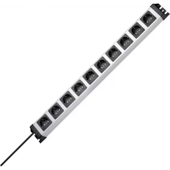 Heinrich Kopp POWERversal 10-fach Steckdosenleiste mit 1,4 m Kabel, Weiß, 250 V, 3,6 kW 227120011
