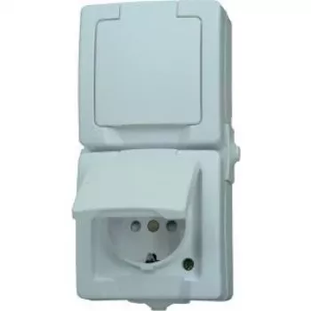 HEINRICH KOPP Paris Schuko Steckdose 1-fach Reinweiß Unterputz 16A 250V IP20 Kindersicherung 136902009