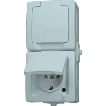 HEINRICH KOPP Paris Schuko Steckdose 1-fach Reinweiß Unterputz 16A 250V IP20 Kindersicherung 136902009