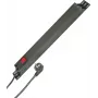 HEINRICH KOPP 7-fach 19 inch Rack-Montage-Steckdosenleiste, 2m Kabel, Schwarz 930705028