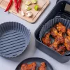 Fackelmann Silikon-Heißluftfritteusen-Einlage 22,5 cm Grau 45103