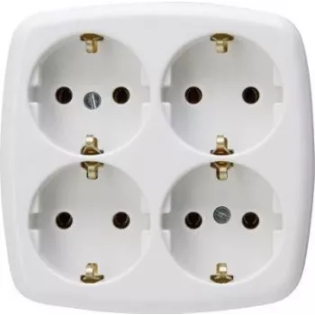 HEINRICH KOPP Paris Schuko Steckdose Typ F, Unterputz, Weiß, 16 A, 250 V, Kindersicherung 121001009