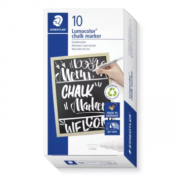 STAEDTLER 344-0 Lumocolor Kreidemarker Weiß