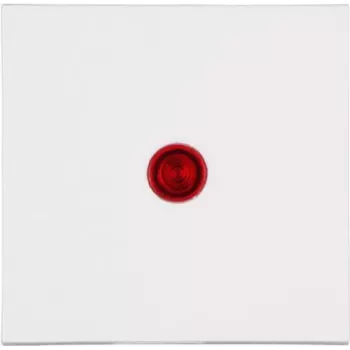 Kopp HK 07 beleuchtete Flachwippabdeckung, Reinweiß/Rot (490072006)
