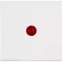 Kopp HK 07 beleuchtete Flachwippabdeckung, Reinweiß/Rot (490072006)