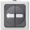 HEINRICH KOPP Serienschalter Aufputz Feuchtraum Blau Elektro Grau 10A 250V 560556003