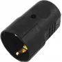 ACCESSORY Schutzkontakt Kupplung Kunststoff sw (3023620A) - Schuko-Kupplung, IP44, 16A, Schwarz