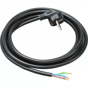 HEINRICH KOPP 147703019 Netzkabel, Schwarz, 3 m, CEE 7/7 auf IEC C13