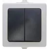 Kopp Paris Wechselschaltereinsatz, Unterputz, 250 V AC, 10 A, Thermoplast, Schwarz/Grau 565556008