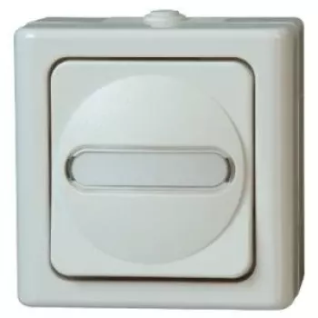 HEINRICH KOPP Universalschalter BLUE ELECTRIC arktis Aufputz Feuchtraum 10A, 250V (560602007)
