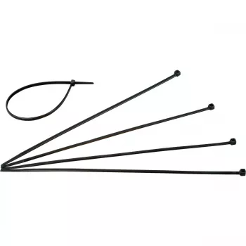 HEINRICH KOPP 328404090 Kabelbinder 300 mm x 4,8 mm Schwarz UV-beständig Wetterfest 50er-Pack