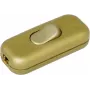 HEINRICH KOPP 191307003 Kabelzwischenschalter mit Zugentlastung, Gold, 1-polig EIN/AUS, 2 A, 250 V AC