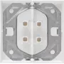 HEINRICH KOPP 490329007 Unterputz-Doppel-Schuko-Steckdose mit Klappdeckel, IP44, Weiß