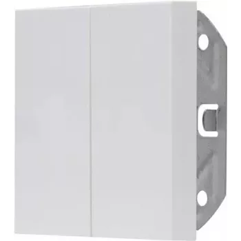 HEINRICH KOPP 490329007 Unterputz-Doppel-Schuko-Steckdose mit Klappdeckel, IP44, Weiß