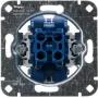 HEINRICH KOPP 507800006 Unterputz-Doppeltaster-Einsatz, 2x NO, 250V, 10AX, Aluminium