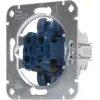 HEINRICH KOPP 507800006 Unterputz-Doppeltaster-Einsatz, 2x NO, 250V, 10AX, Aluminium
